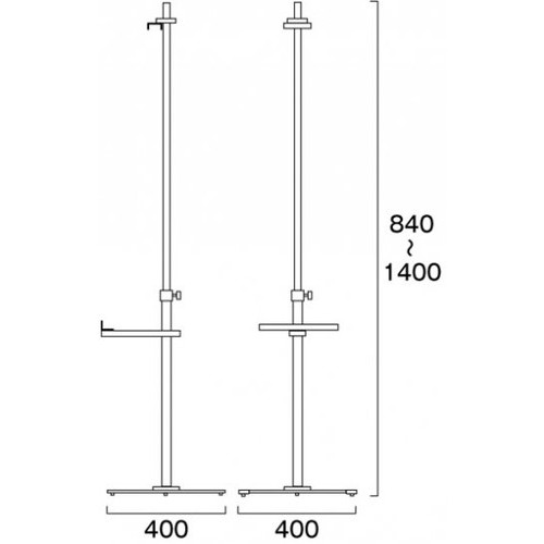 PAパネルスタンド15G-B，片面，PA15G-Bの補助画像1