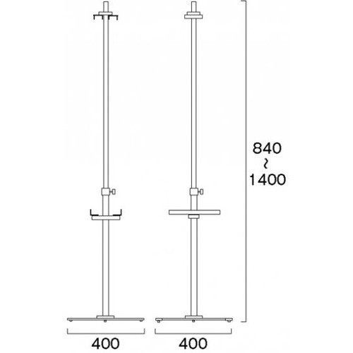PAパネルスタンド15G-B，両面，PA15G-BRの補助画像1