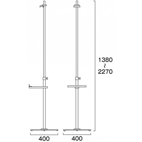 PAパネルスタンド23G-B，片面，PA23G-Bの補助画像1