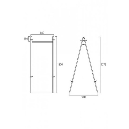 アルミフリーイーゼル800両面，AFEZ800Rの補助画像1