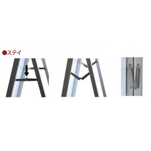 ポスターグリップスタンド看板パンフレットケース付(屋外用)，B1両面ブラック，PGSKP-B1RB-Gの補助画像6