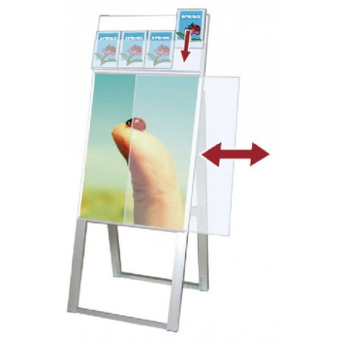パンフレットケーススタンド看板，Dタイプ，A2片面，PCSKD-A2Kの補助画像2