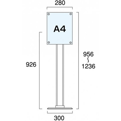 クリエイティブアクリルスタンド，A4縦，CAS-A4Tの補助画像1
