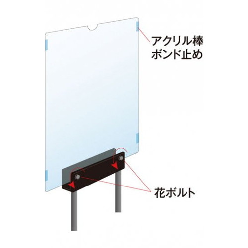 クリエイティブカードサインスタンド，A3横，CCS-A3Yの補助画像3
