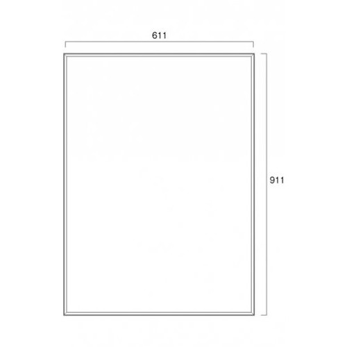 ホワイト看板 約90cm x 60cm 枠付ホワイトボード 600×900mm WBW600×900 | 激安特価販売 看板材料.COM