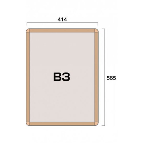 ポスターグリップ32R(屋内用)，B3けやき調，TSK-PG-32R-B3K(N)の補助画像1