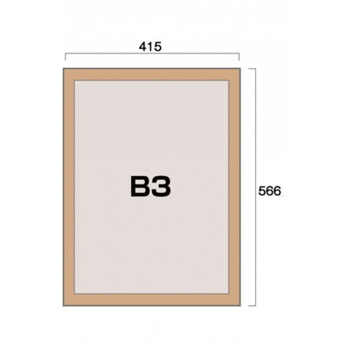 ポスターグリップ44S(屋外用)，B3けやき調，TSK-PG-44S-B3K(G)の補助画像1