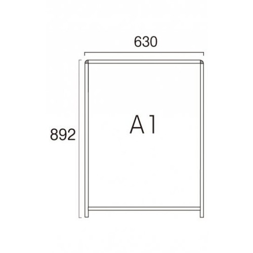 ブラックバリウスパネルLED，A1，屋外用，BVAPALED-A1の補助画像1