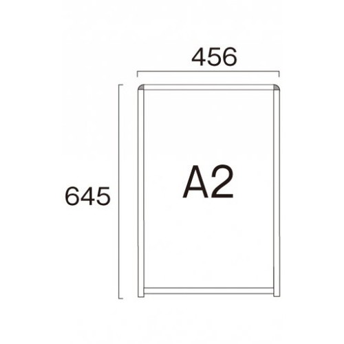ブラックバリウスパネルLED，A2，屋外用，BVAPALED-A2の補助画像1
