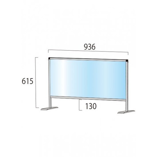 ブラックパーテーションスタンド450X900，BHBP450X900の補助画像1