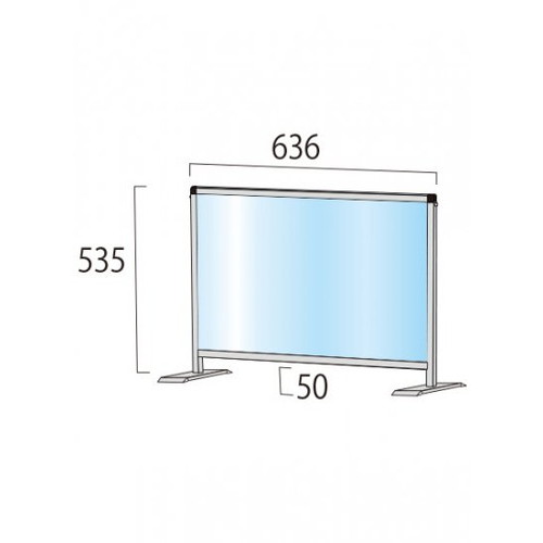 パーテーションスタンド450X600ロウ，HBPL450X600の補助画像1