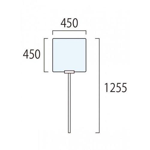 ポールパーテーション(手持ち)，PPTH-450X450の補助画像1