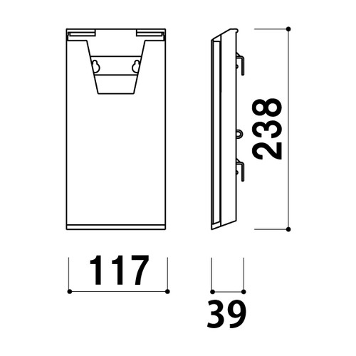 リーフレットラック(A43ッ折用)CR-430クリア，A0374CLRの補助画像