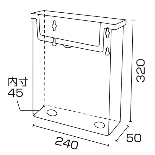 アウトドアパンフレットホルダー，(フタ付)A4，58000-1*の補助画像