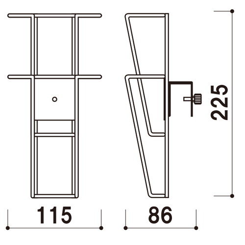 看板用パンフレットホルダーPR-912シルバー，A-PR-912の補助画像