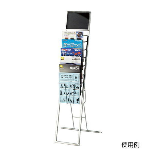 カタログスタンドTCS-8，ワイヤー，A4，6段，33547***の補助画像