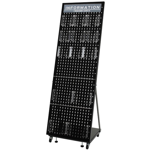 リーフレットスタンド，W490，ブラック，56566-2Bの商品画像