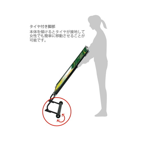 パネルスタンド，VS-84C，ブラック，タイヤ付，60966-01の補助画像