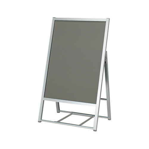 パカパカポスタースタンド屋外片面A1シルバ，61456A1Sの商品画像