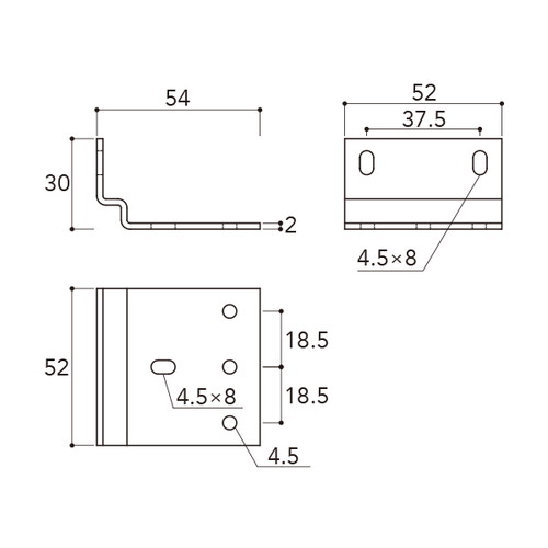 FPシステム，FP-CW，フレーム取付金具，61481-01の補助画像