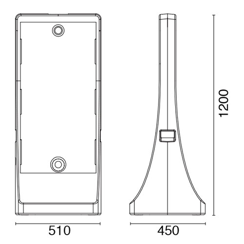 注水式アールサイン L 両面 面板付 56871-2* | 激安特価販売 看板材料.COM