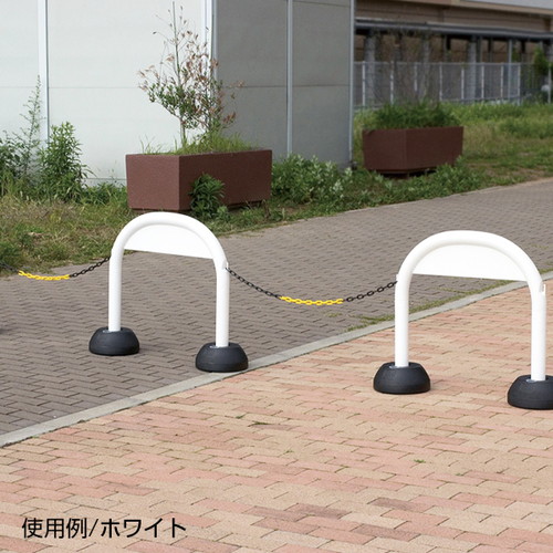アーチスタンド_ACS-W_白 | 設備標識・配管識別・警告表示【株式