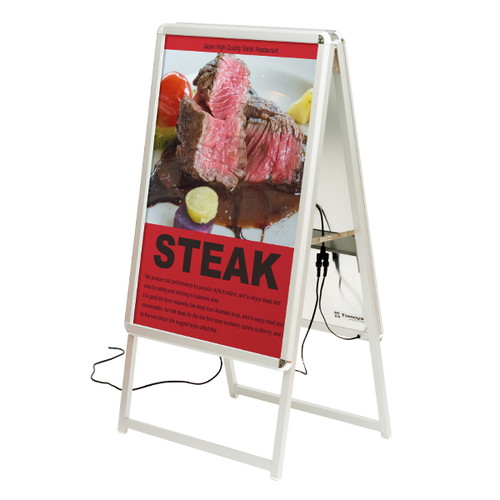 LEDグリップA，A1両面H1180シルバー，39411***の商品画像