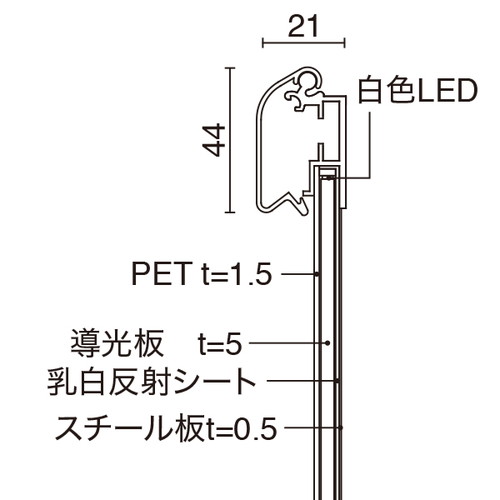 MGライトパネルカスタム，屋内外，A0シルバー，56117-A0の補助画像