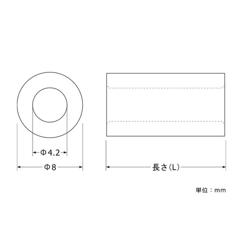 ポイントビス用スペーサー，5mmニッケル，SCPAA045 の補助画像