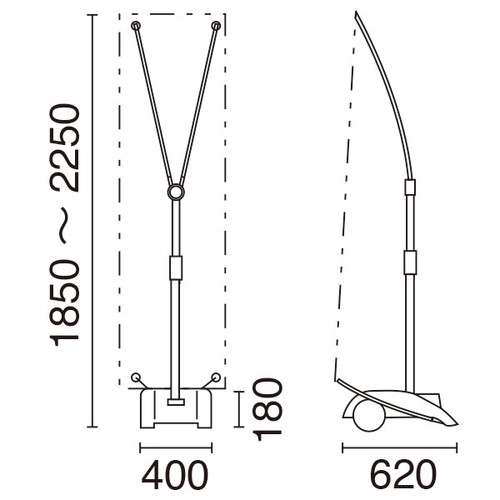 バナースタンド，Y-BAND-1(QSB-Y)タイプ，43537***の補助画像