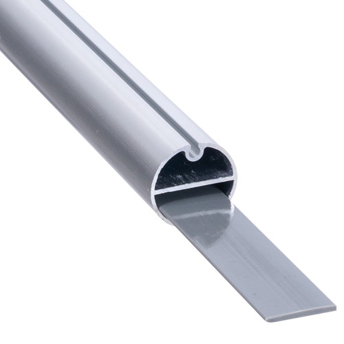 アルミH型パイプ，25-1220，シルバー，60180SLVの補助画像