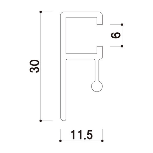メディアロックバー，Q30，W728(B1)，シルバー，A1611***の補助画像