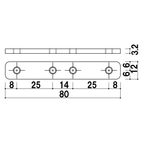 タペストリーバー用φ20連結金具(レンチ付)，58429***の補助画像