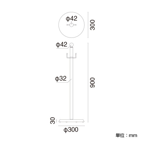 ロープパーティション，GY30G-28G，42037***の補助画像