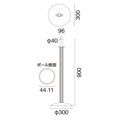 ロープパーティション，GY20A-92E，42040***の補助画像