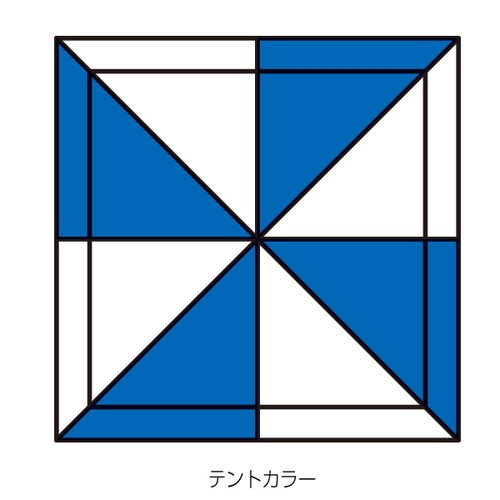 テント，ミスタークイック，T-22，青白，53012-02の補助画像