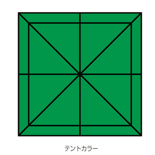 テント，ミスタークイック，T-22，緑，53012-06の補助画像