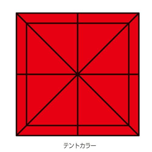 テント，ミスタークイック，T-22，赤，53012-09の補助画像