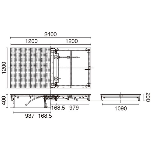 ステージ，WPS-200/400AL，ウッド，52923-W*の補助画像