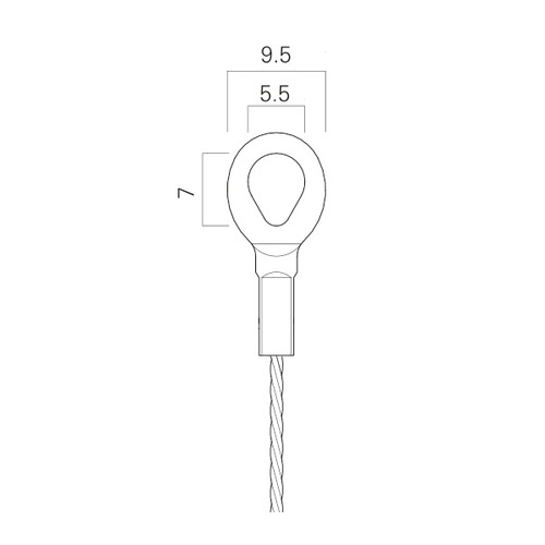 ミニハンガーセットA，φ1.2mm，2.0m，22625-2*の補助画像