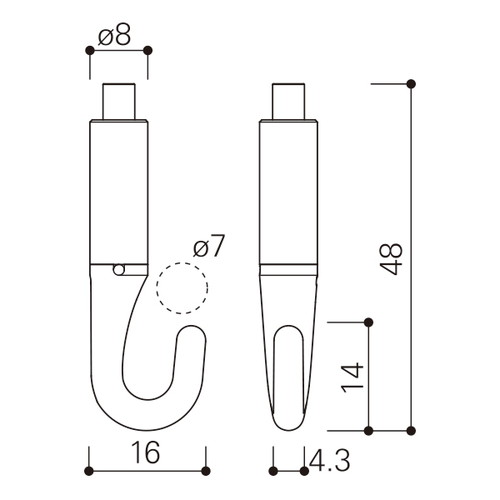ミニハンガーセットB，φ1.2mm，2m，42235-3*の補助画像