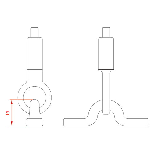 レール用パーツ，角度フリー，PR-H2B(B)，黒，58513-1Bの補助画像