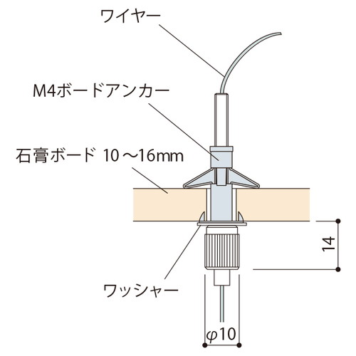 アラカワ，ワイヤーハンキングシステム，AT-1，ホワイト，43203WHTの補助画像