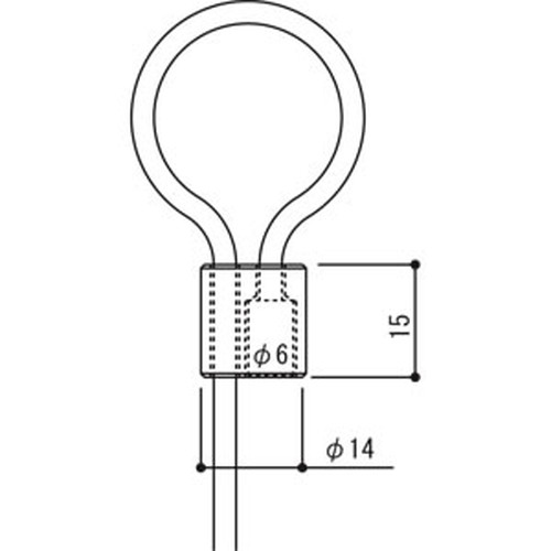 アラカワ，RB-30，2520(2m)，ループ用ワイヤー，52967-2*の補助画像