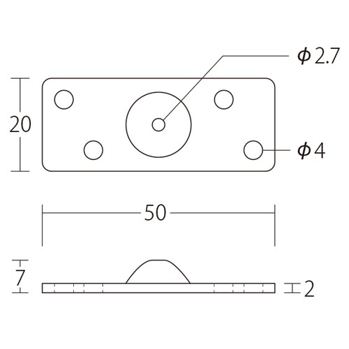 H-8，玉付ワイヤー吊り金具(玉付ワイヤー用)，51398***の補助画像