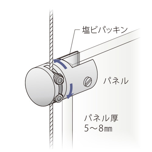 PS-30，パネルホルダーシングル，58605***の補助画像