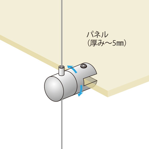 PS-10，パネルホルダーシングル，58607***の補助画像