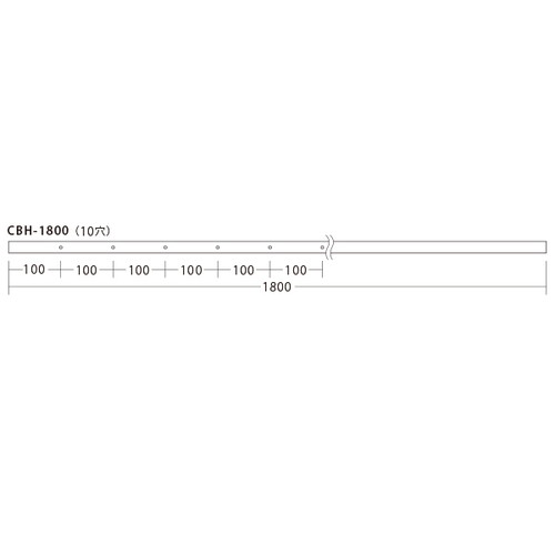 CBHシーリングバーHタイプ重量用，L1800，58764-3*の補助画像