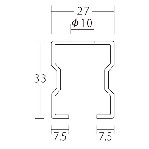 CBHシーリングバーHタイプ重量用，L1800，58764-3*の補助画像
