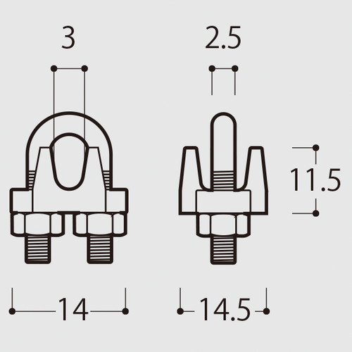 ワイヤークリップ，WCP-20，43356-1*の補助画像